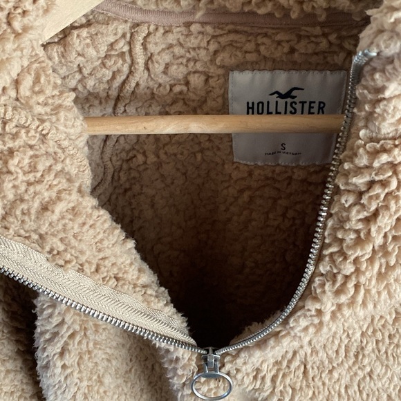Hollister Teddy Pull Over Sweater Tan Brown Size small - Picture 10 of 15